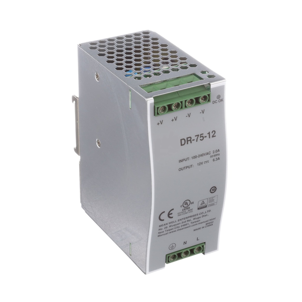 DR-75W Din Rail Power Supply 12V,6.3A