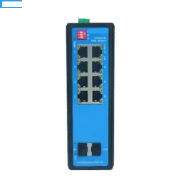 CCTV Security 1000M 10 Ports Industrial PoE Fiber Switch