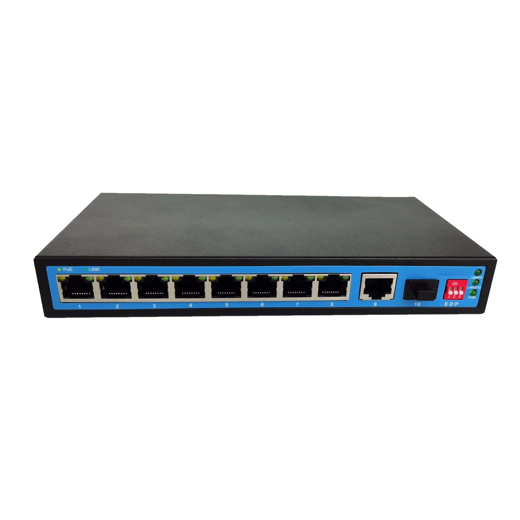 8 Port 100M PoE Switch with 1*1000M RJ45+1*1000M SFP Manufacturer