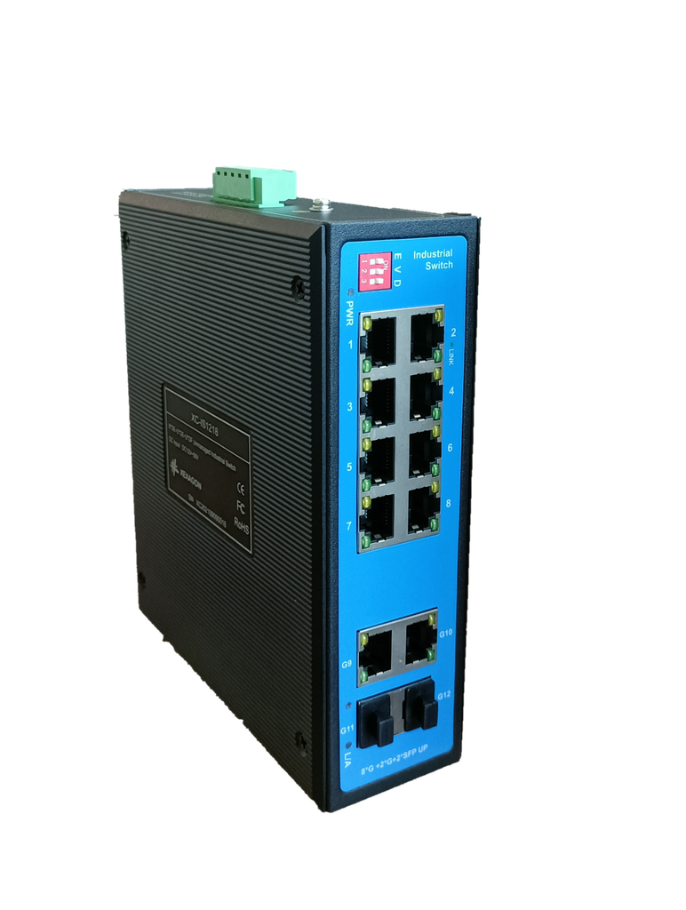 12 Ports Industrial Fiber Switch