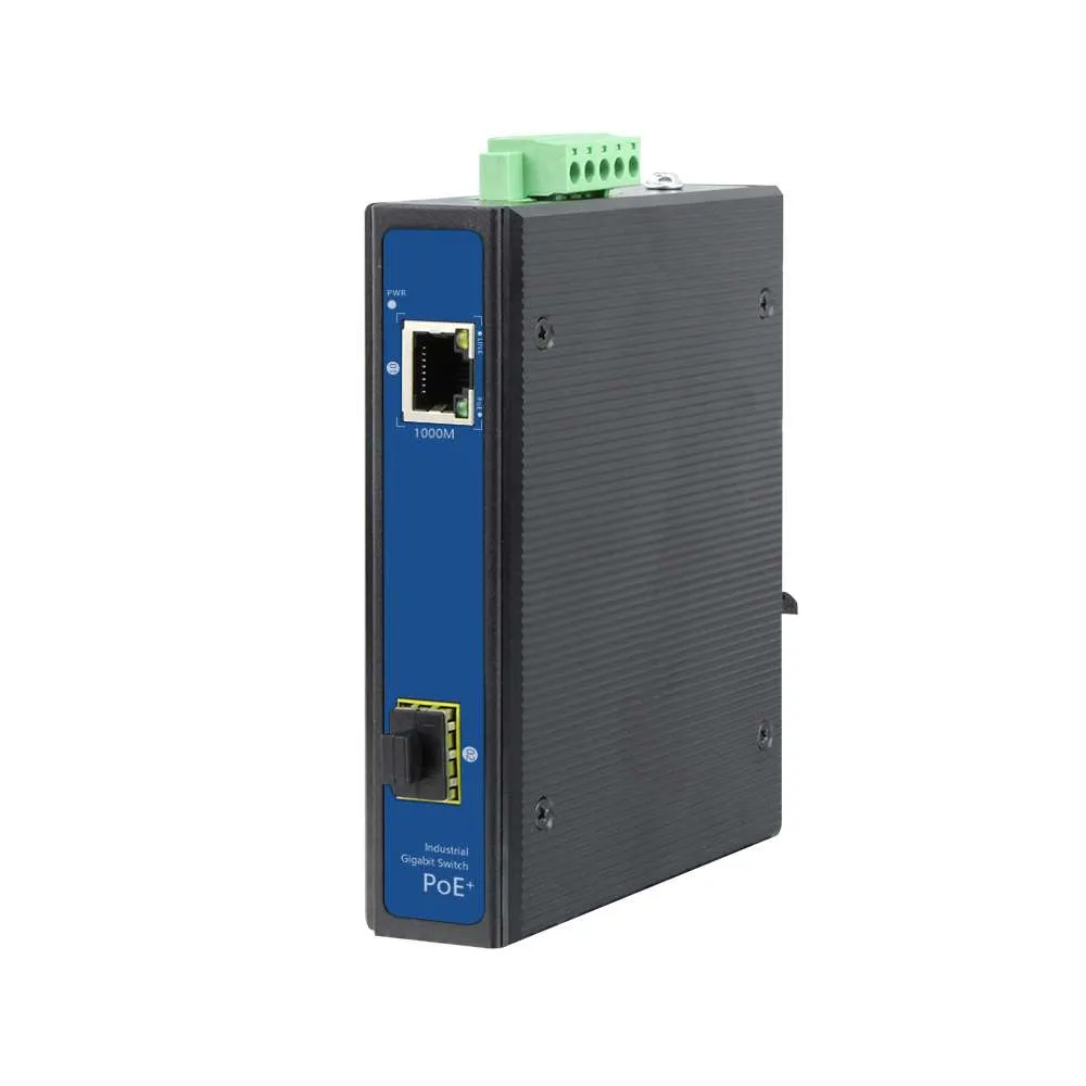 High Quality Outdoor PoE Switch 1 Port Unmanaged Industrial PoE Switch