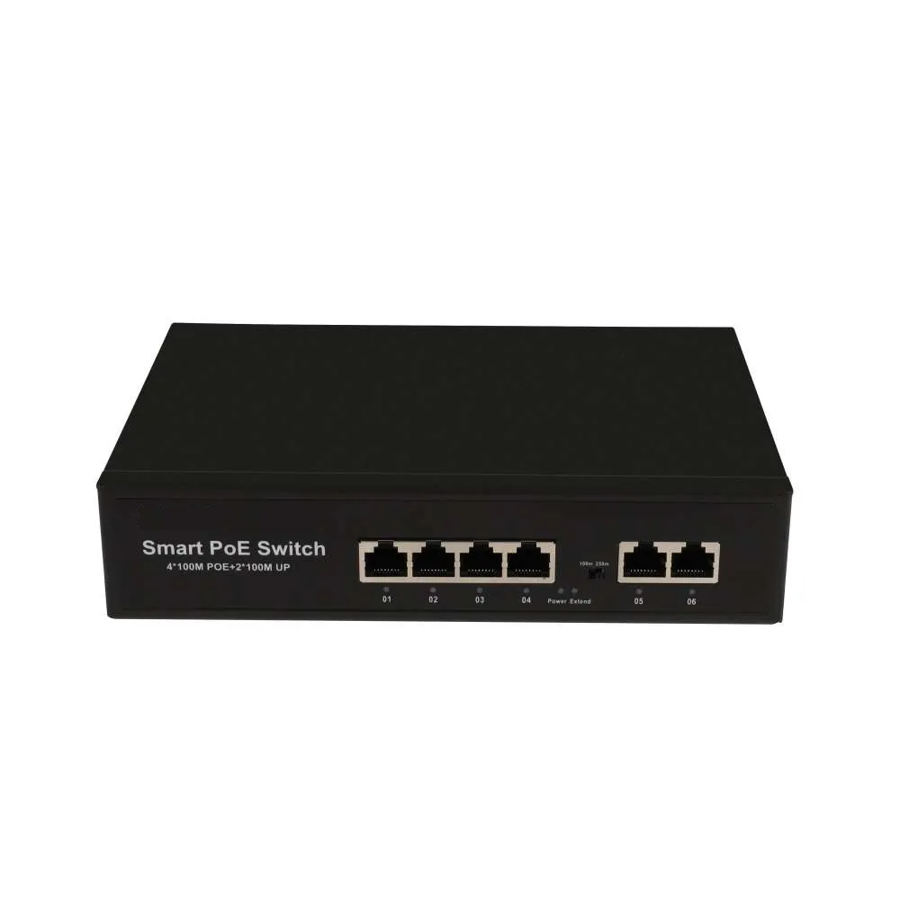 Original 6 Ports 100M PoE Switch with Build-in Switch