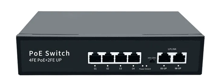 Top 4 Port 100M PoE Switch with Build-in Power Supply Manufacturer