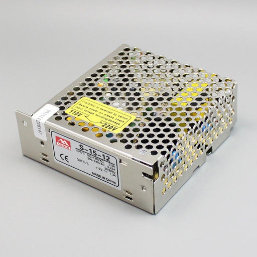 [S-15-24] S-15W Single Output Switching Power Supply 24V, 0.7A