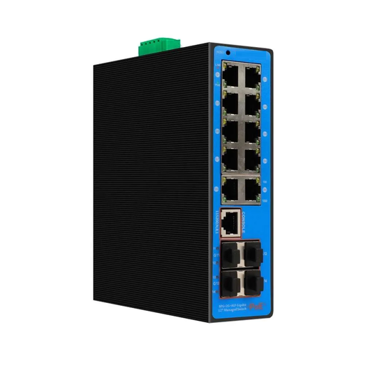 [XC-PIS6812M-8GE-BT] Hot Selling 12 Ports Managed Industrial PoE Switch