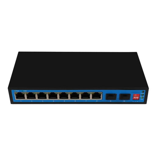 [XC-S1910FG-DP] 10 Ports Full Giga PoE Switch with 2*Giga SFP