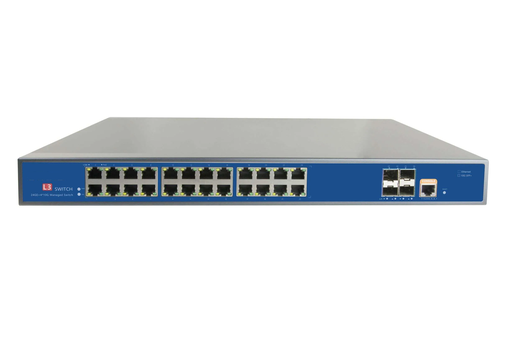 [XC-S5728GM-AP] 24 Port Layer 3 Managed PoE Switch with 10G Uplink